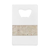  Wereldkaart (1900) van Diogo Ribeiro Creditkaart Flessenopener (Achterkant)