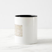 Wereldkaart (1900) van Diogo Ribeiro Tweekleurige Koffiemok (Center)