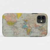 Wereldkaart 1910 Case-Mate iPhone Case (Achterkant (horizontaal))