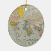  Wereldkaart 1910 Keramisch Ornament (Links)