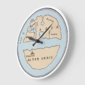 WERELDKAART, 1STE EEUW GROTE KLOK (Hoek)