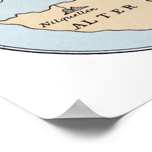 WERELDKAART, 1STE EEUW POSTER (Hoek)