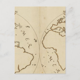 WERELDKAART 2 BRIEFKAART