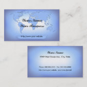 wereldkaart 2 Visitekaartje (Voorkant / Achterkant)