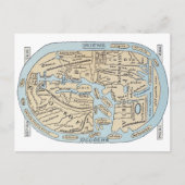 WERELDKAART 2E EEUW BRIEFKAART (Voorkant)