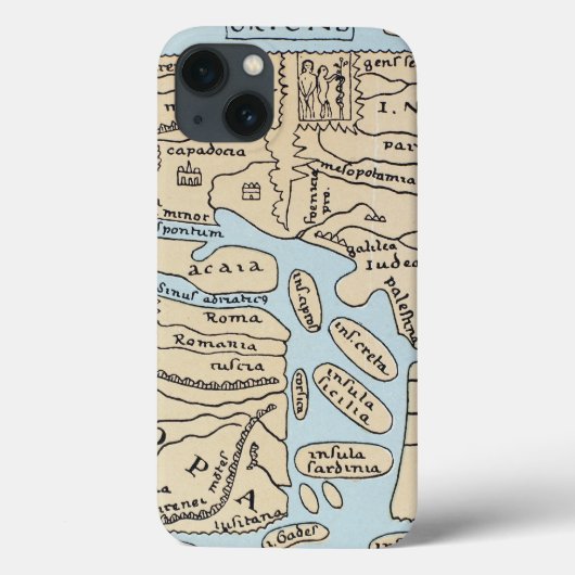 WERELDKAART 2E EEUW Case-Mate iPhone CASE (Achterkant)