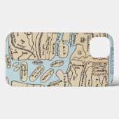 WERELDKAART 2E EEUW Case-Mate iPhone CASE (Achterkant (horizontaal))