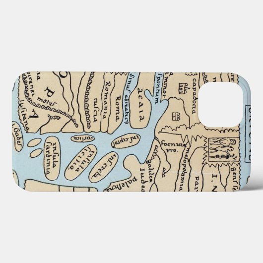 WERELDKAART 2E EEUW Case-Mate iPhone CASE (Achterkant (horizontaal))