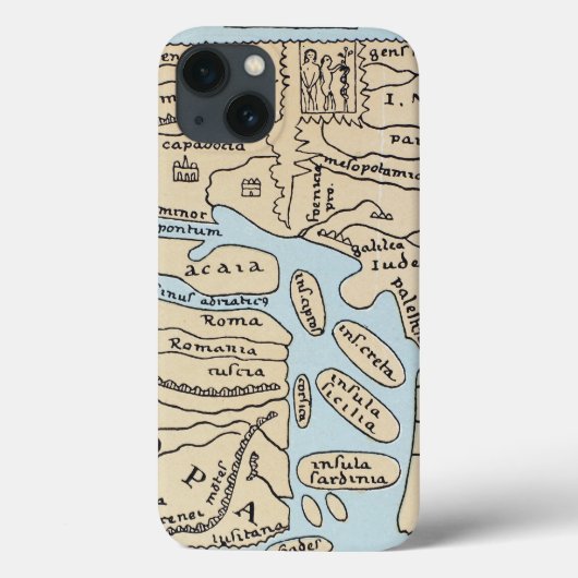 WERELDKAART 2E EEUW Case-Mate iPhone CASE (Achterkant)