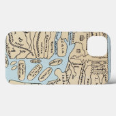 WERELDKAART 2E EEUW Case-Mate iPhone CASE (Achterkant (horizontaal))