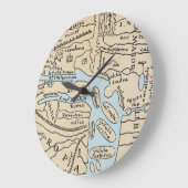 WERELDKAART 2E EEUW GROTE KLOK (Hoek)