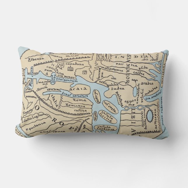 WERELDKAART 2E EEUW KUSSEN (Voorkant)