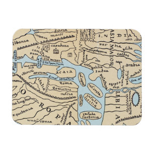 WERELDKAART 2E EEUW MAGNEET