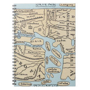 WERELDKAART 2E EEUW NOTITIEBOEK