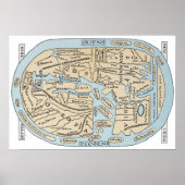 WERELDKAART 2E EEUW POSTER (Voorkant)