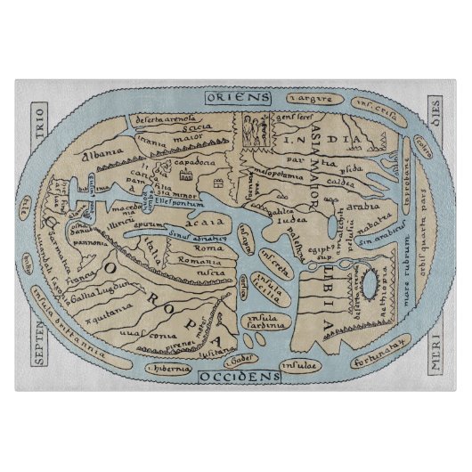 WERELDKAART 2E EEUW SNIJPLANK (Voorkant)