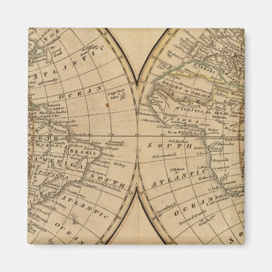 WERELDKAART 3 MAGNEET (Voorkant)
