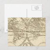 WERELDKAART 4 BRIEFKAART (Voorkant / Achterkant)