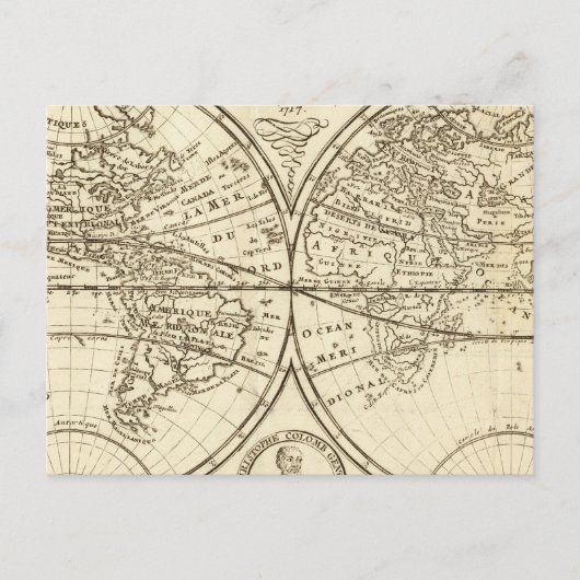 WERELDKAART 4 BRIEFKAART (Voorkant)