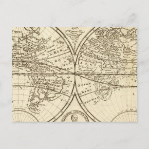 WERELDKAART 4 BRIEFKAART