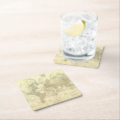 wereldkaart 5 kartonnen onderzetters (Insitu)