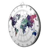 wereldkaart 6 dartbord (Voorkant Rechts)