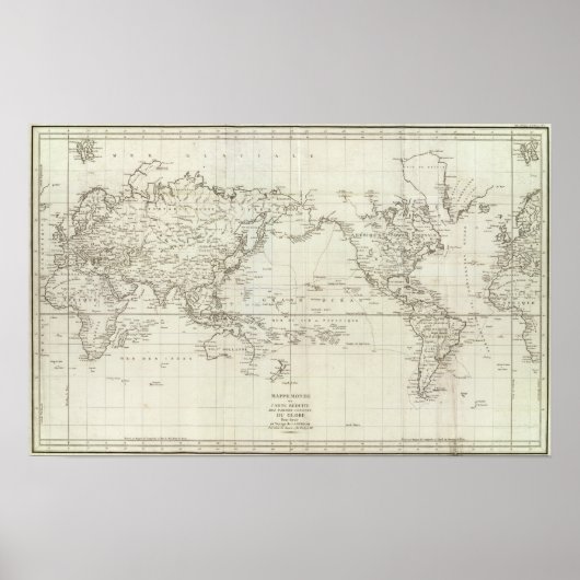 WERELDKAART 6 POSTER (Voorkant)