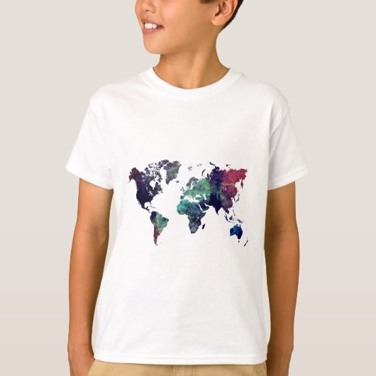wereldkaart 6 t-shirt (Voorkant)