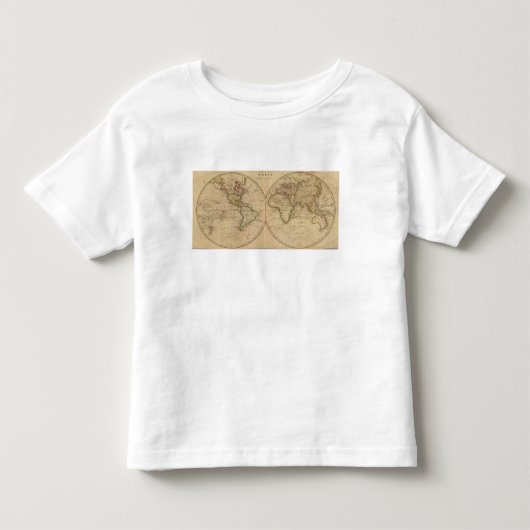 wereldkaart 7 kinder shirts (Voorkant)