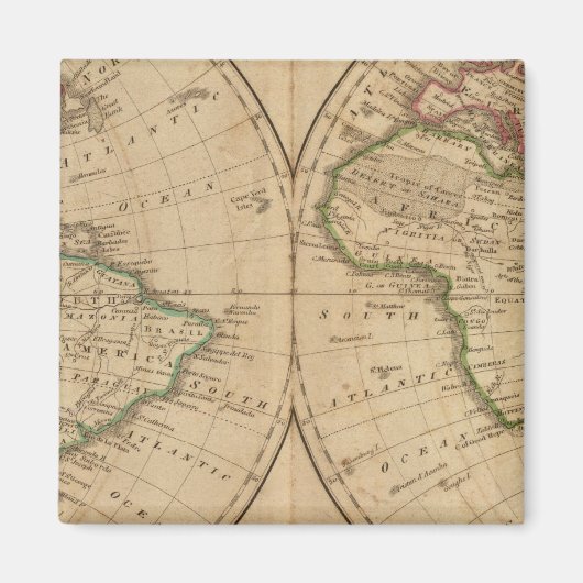 WERELDKAART 7 MAGNEET (Voorkant)