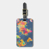 wereldkaart 8 bagagelabel (Voorkant verticaal)