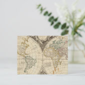 WERELDKAART 8 BRIEFKAART (Staand voorkant)