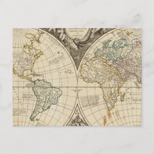 WERELDKAART 8 BRIEFKAART