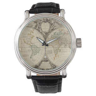 wereldkaart 8 horloge