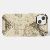 Wereldkaart 8 iPhone hoesje (Achterkant horizontaal)