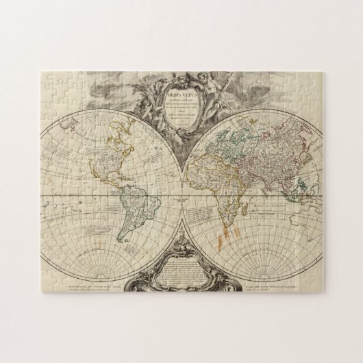 wereldkaart 8 legpuzzel (Horizontaal)