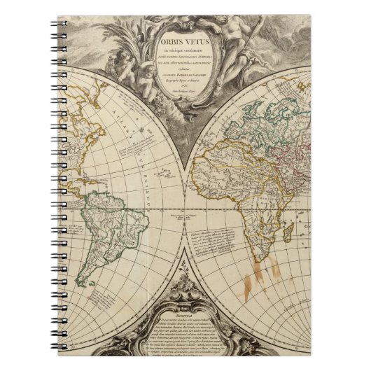 wereldkaart 8 notitieboek (Voorkant)