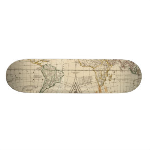 wereldkaart 8 persoonlijk skateboard