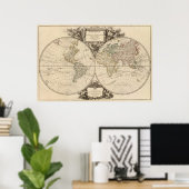 WERELDKAART 8 POSTER (Thuiskantoor)