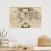 WERELDKAART 8 POSTER (Keuken)