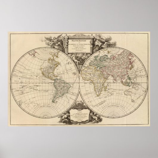 WERELDKAART 8 POSTER (Voorkant)