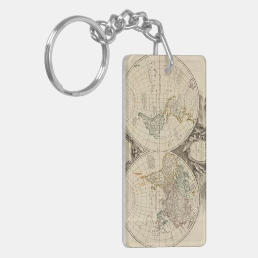wereldkaart 8 sleutelhanger (Voorkant Links)