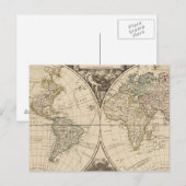 WERELDKAART 9 BRIEFKAART (Voorkant / Achterkant)