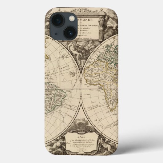 WERELDKAART 9 Case-Mate iPhone CASE (Achterkant)
