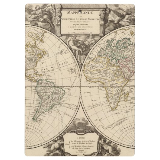 wereldkaart 9 klembord (Achterkant)