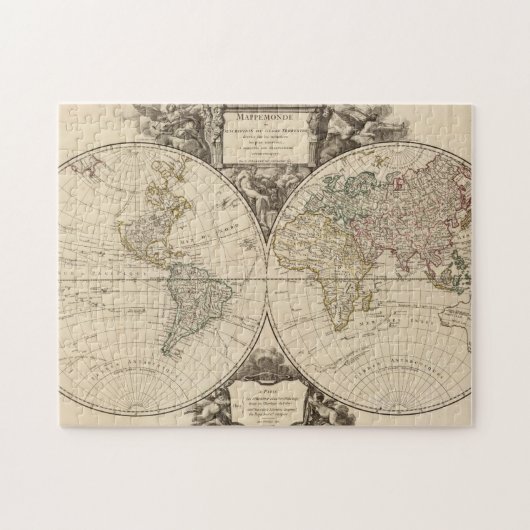 wereldkaart 9 legpuzzel (Horizontaal)