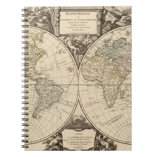wereldkaart 9 notitieboek (Voorkant)