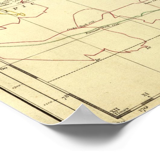 WERELDKAART 9 POSTER (Hoek)