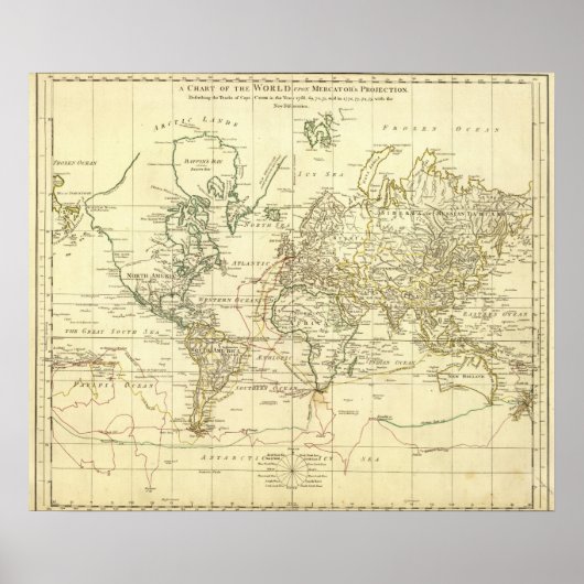 WERELDKAART 9 POSTER (Voorkant)