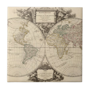 wereldkaart 9 tegeltje